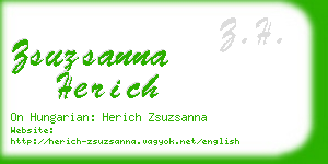 zsuzsanna herich business card